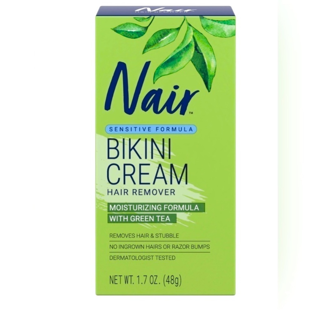 Nair Hair Remover Sensitive Formula Bikini Cream Hair Removal, 1.7 Oz